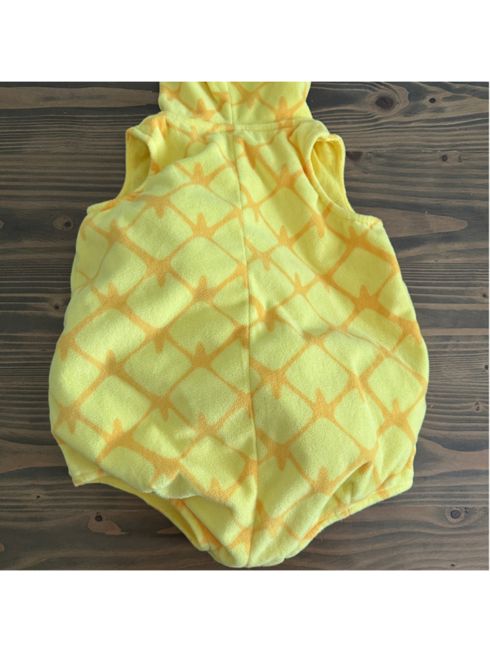 Carter's Baby Pineapple Halloween Costume 18M Yellow Green Fleece Hooded - Picture 5 of 6